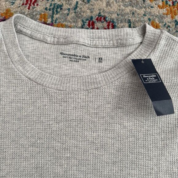 NWT Abercrombie & Fitch Soft A&F Collection‎ Relaxed Long Sleeve Thermal Size XS - Picture 4 of 7